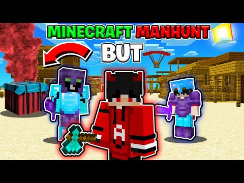 ARMOFIRE - Minecraft Manhunt but there are Supply Drops , aka Airdrop | Minecraft India Hindi | #bgmi