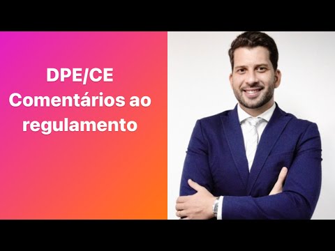 DPE/CE comentários ao regulamento