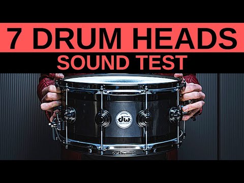 1 Snare 7 Drum Heads (Sound Comparison)