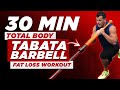 20/10 Landmine Barbell Workout | BJ Gaddour Tabata Exercises Home Fitness Gym