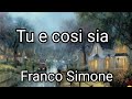 Tu E Cosi Sia Franco Simone Cover By Giuseppe