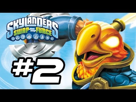 Skylanders Swap Force Gameplay Walkthrough - Part 2 - NEW BIRD SKYLANDER! (Skylanders Gameplay HD)