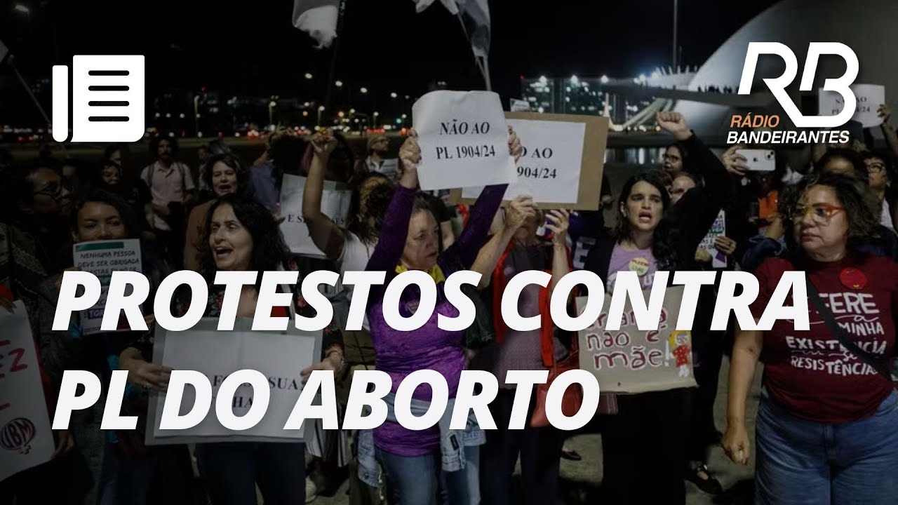 Manifestantes protestam contra PL DO ABORTO em várias cidades I Primeira Hora