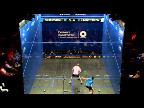 Squash : MegaRallies EP76 - Matthew v Simpson: US Open 2014