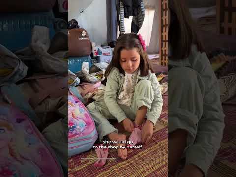 Girl disabled by Israeli strike urges wheelchairs be let into Gaza | AJ #Shorts