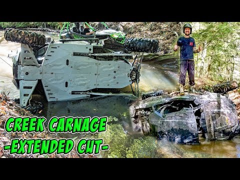 Creek Carnage - Extended Cut - SXS/UTV Trail Riding - Polaris RZR Turbo & Arctic Cat Wildcat