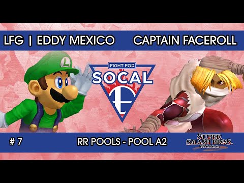Fight For SoCal 7 - LFG | Eddy Mexico (Luigi) VS Captain Faceroll (Sheik) - SSBM - RR Pools (A2)