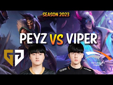 GEN Peyz vs HLE Viper - Peyz DRAVEN vs Viper APHELIOS ADC - Patch 13.13 KR Ranked