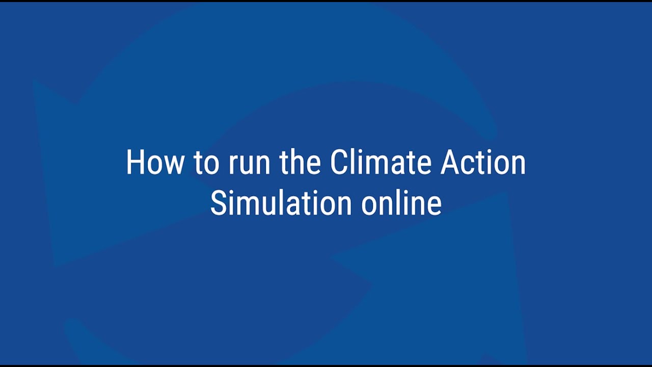 Tutorial: Running the Climate Action Simulation Online