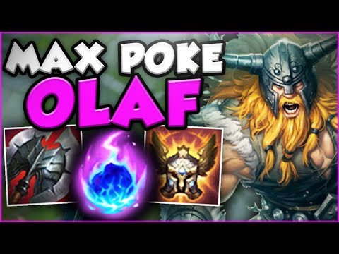 NEW MAX POKE OLAF IS ACTUALLY RIDICULOUS! NEW OLAF TOP SEASON 8 GAMEPLAY! - League of Legends