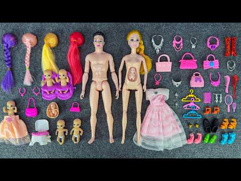 13 Minutes Satisfying with Unboxing Barbie Family Playset, Doll Dressup Set Toys ASMR | Review Toys