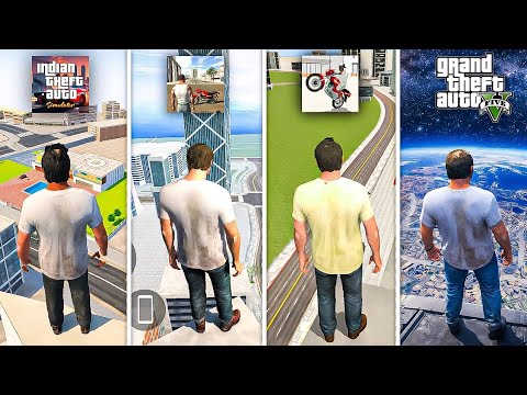 Trevor Jumping from Highest Place in Every indian GTA Game😱