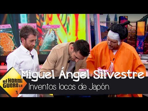 Miguel Ángel Silvestre escribe un mensaje en un huevo frito japonés - El Hormiguero 3.0