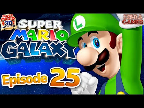 Super Mario Galaxy Gameplay Walkthrough Part 25 - Luigi! Engine Dome! - Super Mario 3D All-Stars