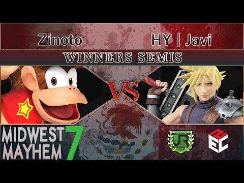 Midwest Mayhem 7 WINNERS SEMIS - Zinoto (Diddy Kong) vs HY | Javi (Cloud, Marth)
