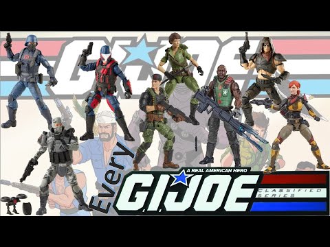 ***see newer video*** Every G.I. Joe Classified 6" Hasbro Comparison List