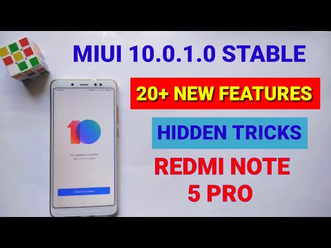 Miui 10 Stable Update top 20 features & hidden tricks | Redmi note 5 pro miui 10.0.1.0 update