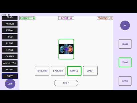 English Words - Memory Game