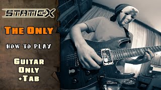 Static-X - The Only | GUITAR ONLY + SCREEN TABS | HOW TO PLAY