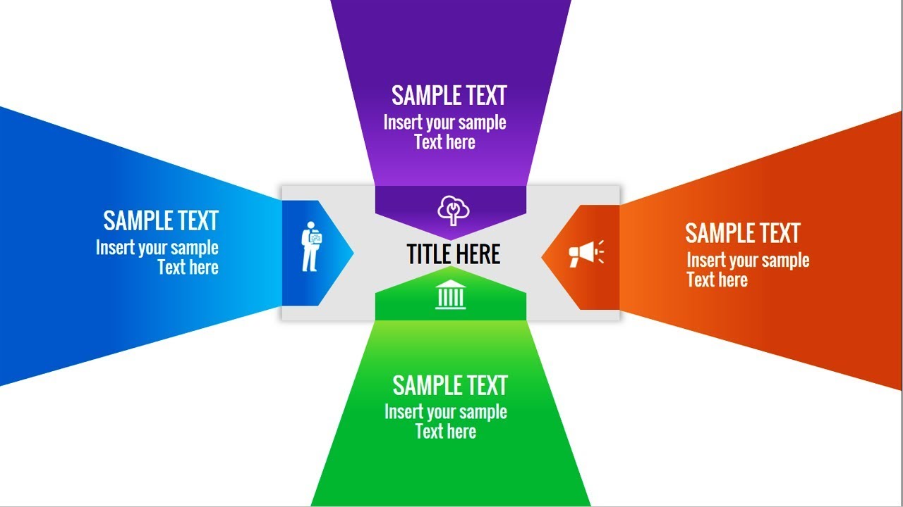 How to create 4 point slide. | Four Steps | Free slide | Free PPT