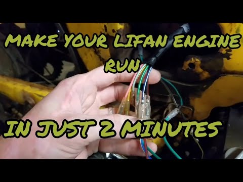 Lifan 125cc manual engine basic wiring to make it run