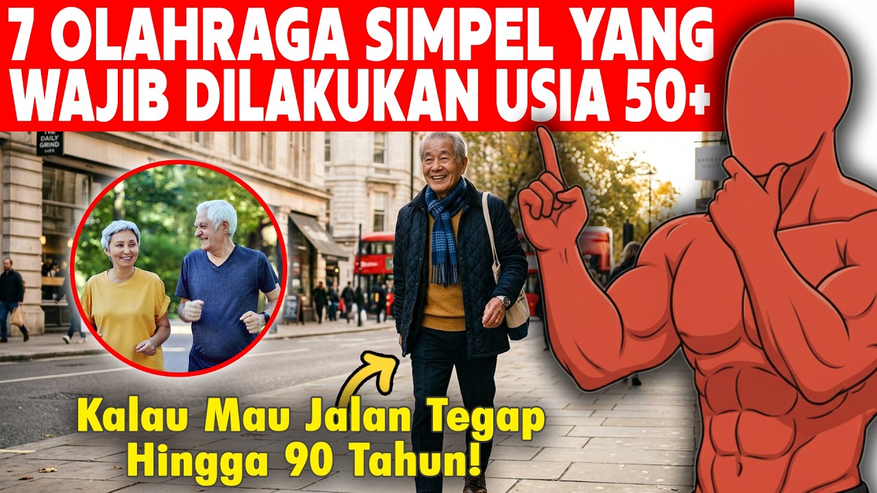 7 Olahraga Simpel yang Wajib dilakukan Usia 50+ kalau mau Jalan Tegap Hingga 90 Tahun