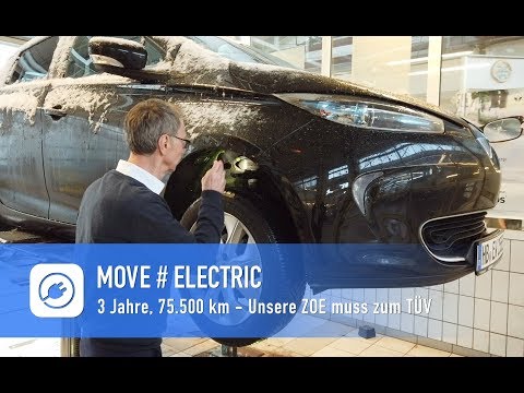 Kommt unsere ZOE durch den TÜV?  3 Jahre und 75.500 km.