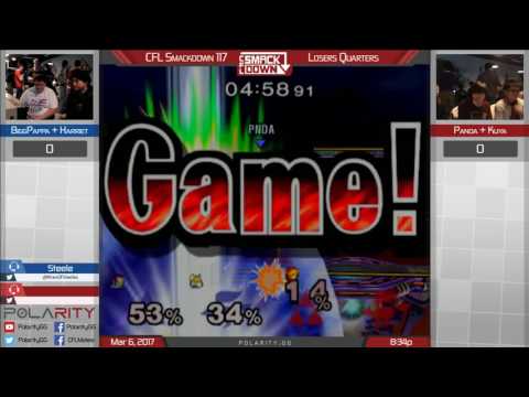 CFL Smackdown 117 Melee - Biggpappa + Harriet vs Panda + Kuya - Doubles Losers Quarters