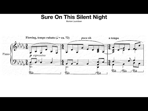 Sure on this shining night (Morten Lauridsen) SATB score video