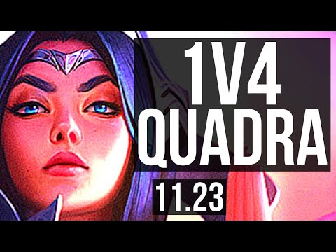 IRELIA vs LISSANDRA (MID) | 1v4 Quadra, 8 solo kills | KR Diamond | 11.23
