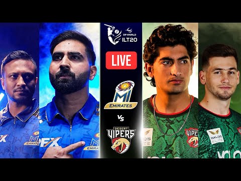 Live | MI Emirates vs Desert Vipers | Match 9 | DP World ILT20 | M3Y1U