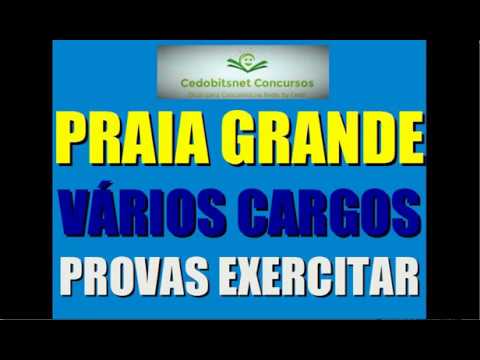 PRAIA GRANDE SP PREFEITURA CONCURSO PÚBLICO PROVAS QUESTÕES SIMULADO CURSO APOSTILA AULA