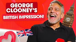 George Clooney does an impressive British impression