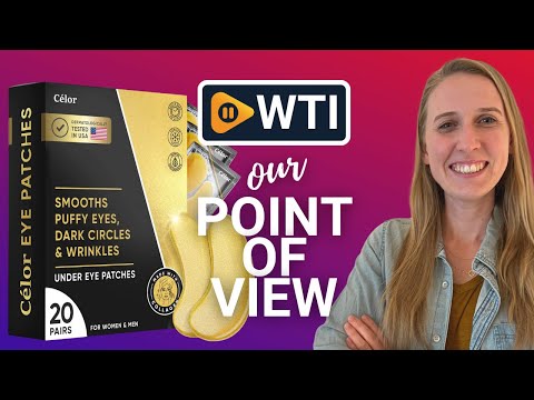 Under Eye Patches (20 Pairs) - Golden Eye Mask with Amino Acid & Collagen - WTI product video review