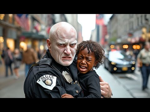 Policeman With Deformed Face Helps Black Boy, Extremely Touching Story