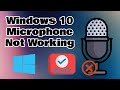 How To Fix Microphone Not Working on Windows 10 How To Fix Microphone Not Working on Windows 10