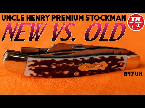 Uncle Henry 897UH Next Gen Premium Stockman Pocket Knife - Comparing New vs. Old