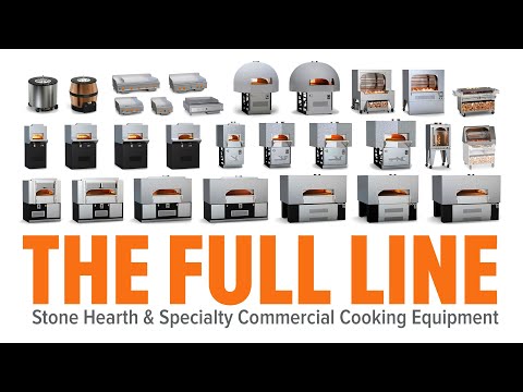 Linha completa de lareira de pedra e equipamentos de cozinha comercial da Wood Stone