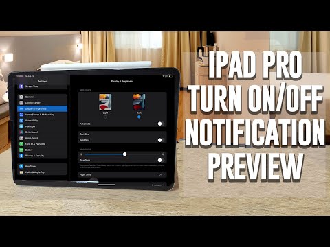 iPad Pro - How to turn on or off notification preview