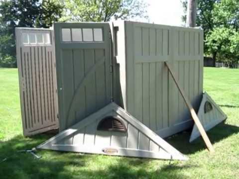How to build a plastic shed