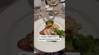 Sample elegant night in the MDR aboard Carnival Jubilee #cruise #foodie #MDR