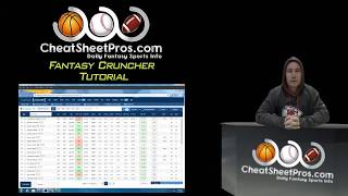 Fantasy Cruncher Tutorial by CheatSheetPros! HD