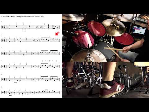 ACHTEL-GROOVES mit 4tel-Hi-Hat [+ Fill-In]