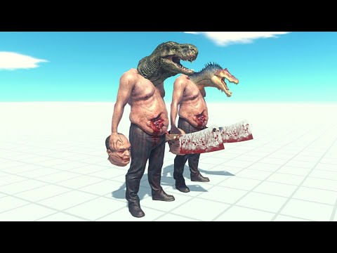 T-Rex Hulk And Spinosaurus Hulk Vs Every Unit ARBS | Animal Revolt Battle Simulator