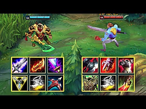 ATTACK SPEED NEW GAREN vs TANK NEW GAREN & Best Moments!