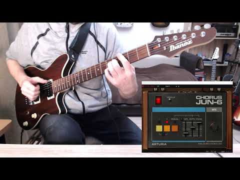 Arturia Chorus Jun-6 with guitar (Ibanez Rc720 - P-Rails - AMT Bricks F-Clean)