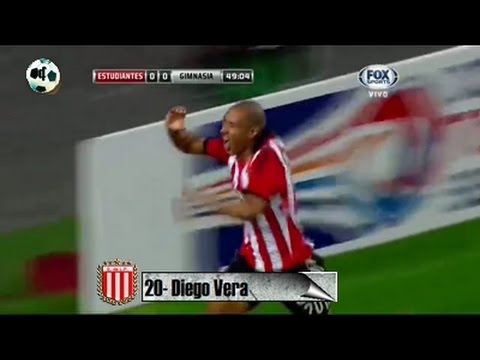 Gol Diego Vera - Estudiantes 1 Vs Gimnasia 0 - Copa Sudamericana 2014