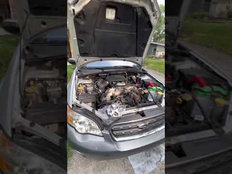 2006 Subaru outback 2.5 water pump replacement very simple easy to do | save money do it yourself