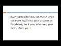 How to Activate Facebook Login Security