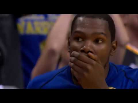 Jordan Bell self alley oop dunk and reaction from Steve Kerr and Rick Carlisle slam game contest